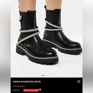 Designer-inspired Diamond Snake Platform Boots